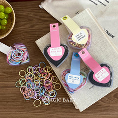 Sweet Cute Simple Minimalistic Scrunchies High Elastic Fashion Hair Ties for Kids Durable Accessory Stock