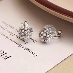 Girly Aesthetic Ball Bear Shape New Design Small Clip-on Earring Fashion Sweet Cute Charms Wholesale Jewelry Accessory for Daily