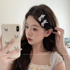 Fashion Sweet Cute Glitter Sparkle Hair Clips for Women Bowknot Elegant Trendy Alligator for Women Ladies Hair Accessories