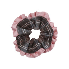 Elegant Gentle Plaid Dress Scrunchies for Girls Fashion Sweet Autumn Winter Hair Ties for Women Ladies Hair Accessories in Stock