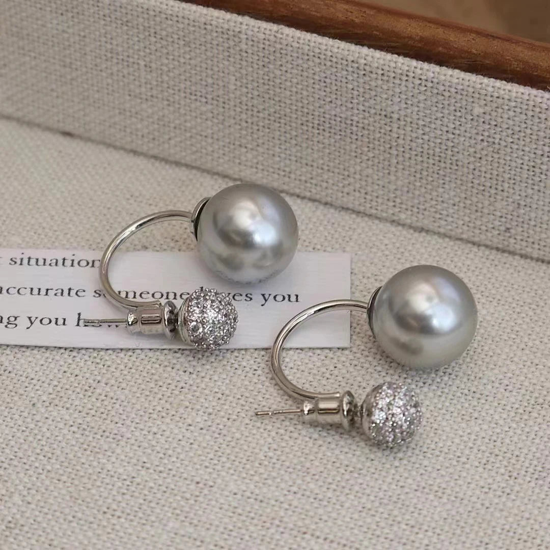 Fashion Heart Shaped Simple Elegant Drop Earrings for Girls Imitation Pearl Art Deco Jewelry for Women Ladies Accessories Chic