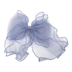 Brand New Lustrous Tulle Bowknot Hair Clips for Girls Solid Color Sweet Fashion Chic Barrette for Women Ladies Hair Accessories
