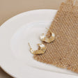 Gold half hoop