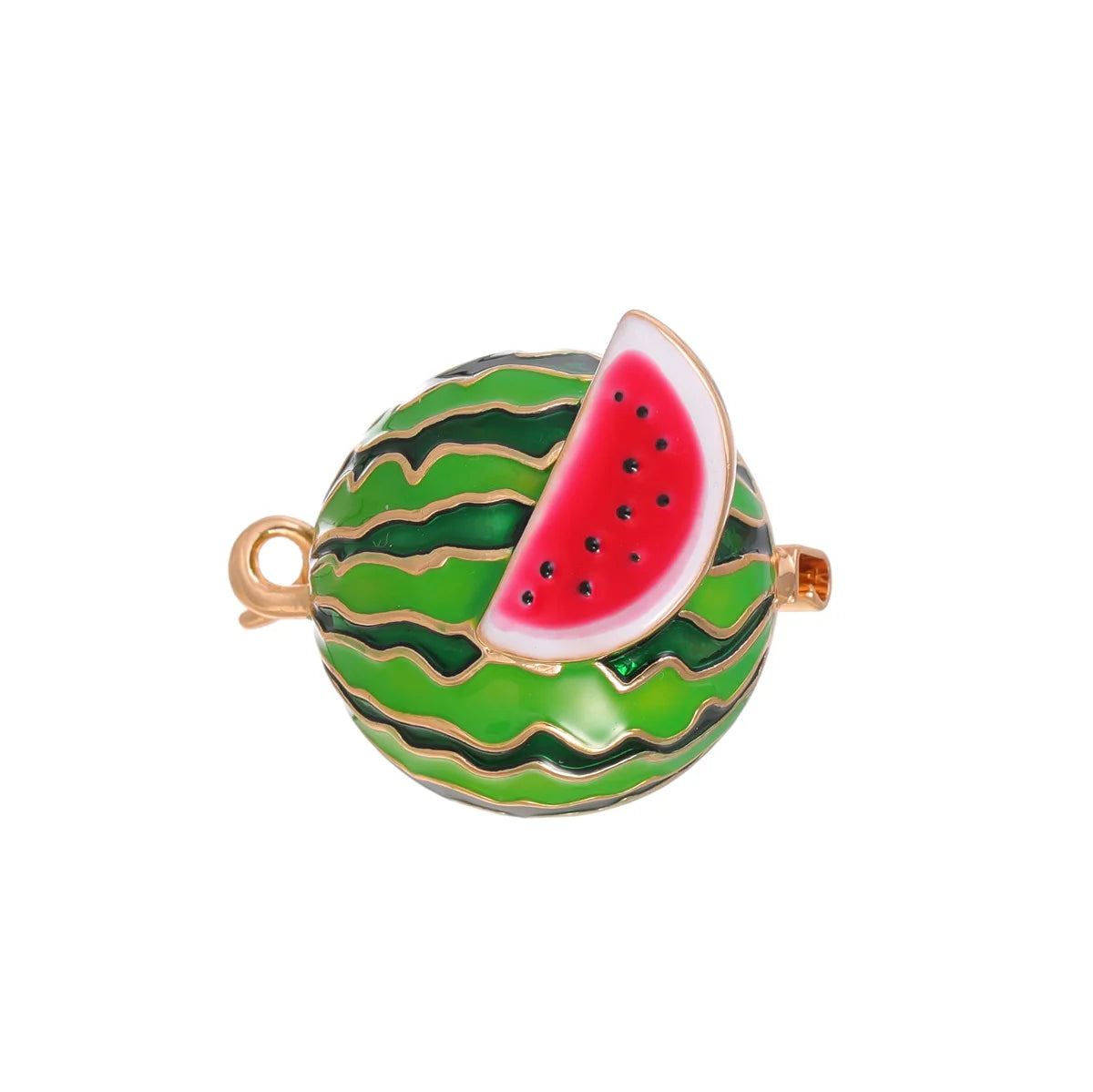 Fashion Sweet Fruits Watermelon Brooches for Girls New Design Glamorous Pins Jewelry for Women Ladies Accessories Wholesale