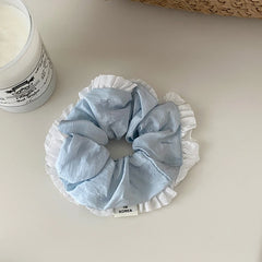 Fashion Elegant Solid Color Scrunchies for Girls Trendy Graceful Minimalistic Hair Ties for Women Ladies Hair Accessories