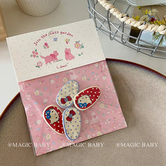 Fashion Trendy Cute Kitty Cat Hair Clips Sweet Animal Bowknot Alligators for Baby Girls for Party Hair Accessories Stock