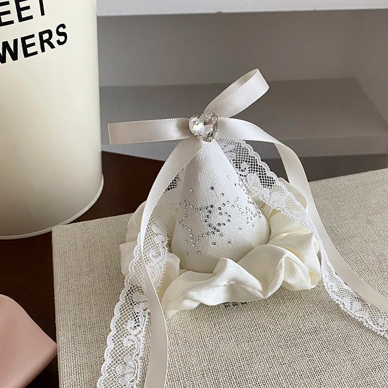 Female Aesthetic Girl Medium Hair Clips Fashion Stunning Bowknot High Quality Birthday Hat Hairpins Accessories for Women Use