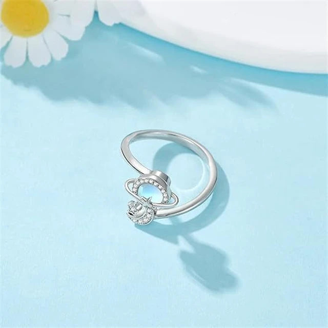 Hot Sale Rotating Planet Rings Unique Elegant Sweet Light Luxury Index Finger Rings for Women Gift Idea Accessories Wholesale