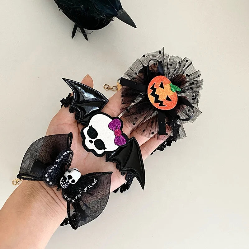Women 2025 Hot Sale Halloween Party Pumpkin Human Skeleton Fashion Elegant Beauty Customized Collarbone Necklace for Female