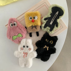 Hot Sale Cartoon Animal Shape Snap Clips Sweet Cute Lightweight Fashion Accessories Wholesale Stock Hair Claw for Women Parties