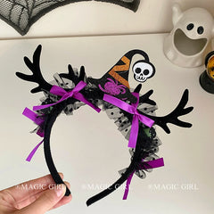 Women 2025 Hot Sale Halloween Decorations Hairbands Trendy Funny Customized Wholesale in Stock Headbands Accessory for Female