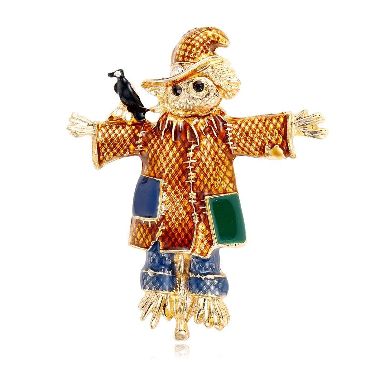 Fashion Scarecrow Trendy Luxury Cartoon Brooches for Girls Sweet Elegant Pins Jewelry for Women Ladies Accessories Wholesale