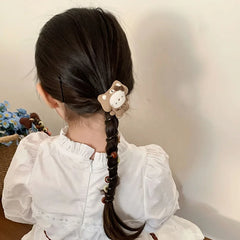 Fashion Flower Animals Telephone Wire Hair Ties for Baby Girls Cute Sweet Durable Scrunchies for Kids Child Hair Accessories
