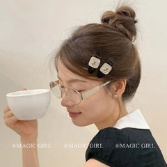 Fashion Cute Sweet Peppy Dog Animals Hair Clips for Girls Simple Glitter Alligators for Women Ladies Hair Accessories in Stock