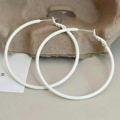 Women Circle Large Hoop Earring Simple Fashion Elegant Chic Glamorous Affordable High Quality Bulk Order Jewelry Accessories