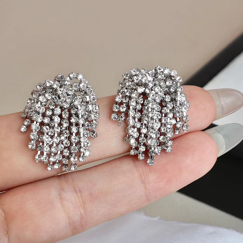Fashion Sweet ELegant Tassel Drop Earrings for Girls Trendy Stylish Jewelry for Women Ladies Accessories Chinese Supplier Chic