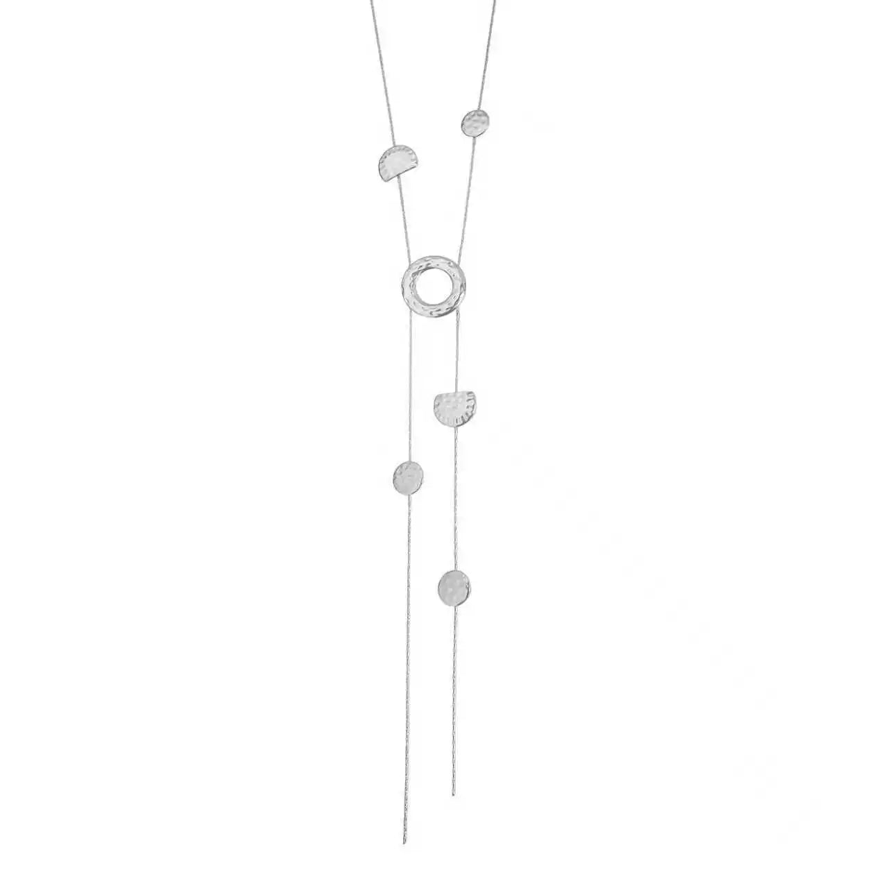 Unique Versatile Wavy Texture Sweater Chains Necklaces for Girls Elegant Dainty Jewelry for Women Ladies Accessories Wholesale
