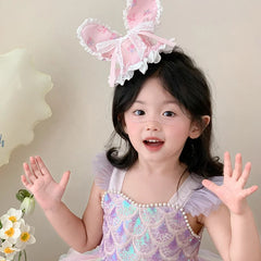 Sweet Cute Rabbit Ear Hair Clips for Baby Girls Bowknot Polka Dot Alligators for Kids Children Teens Hair Accessories in Stock