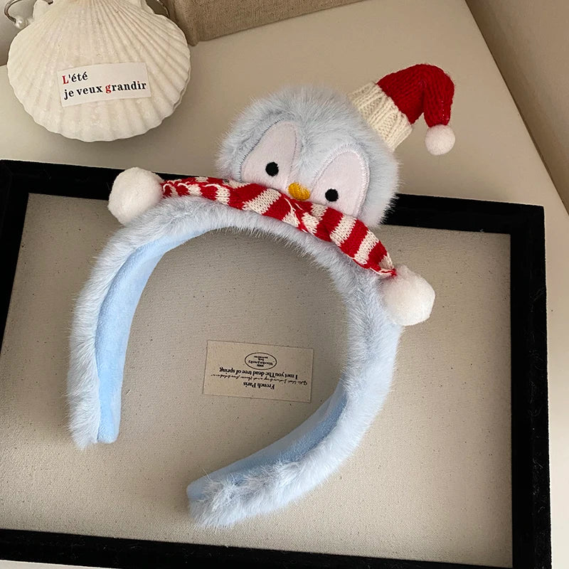 Fashion Sweet Cute Animals Cartoon Head Band for Girls Trendy Fluffy Hair Band for Women Ladies Hair Accessories in Stock