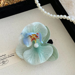 Brand New Chic Alligator Hair Clips Sweet Flower Hair Accessories for Women and Girls Stylish Fabric and Alloy Party-Friendly