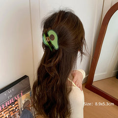 Cute Sweet Fruit Shaped Hair Claw Clips for Girls Kids Fashion Kawaii Apple Haarspange for Women Ladies Hair Accessories Acetate