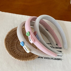 Hot Sale Candle Color Plaid Medium Hair Ties Headbands Sweet Trendy Wholesale in Stock Hairbands Accessories Set for Women Kids