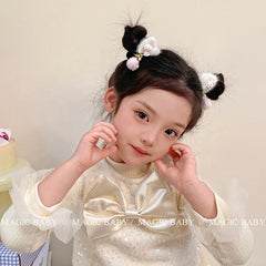 Chic Cute Sweet Kawaii Cat Hair Clips 5cm Alloy Hair Accessories for Baby Girls Teens and Children Stocked Alligators Fashion