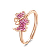 The opening is adjustable. / Rose Gold