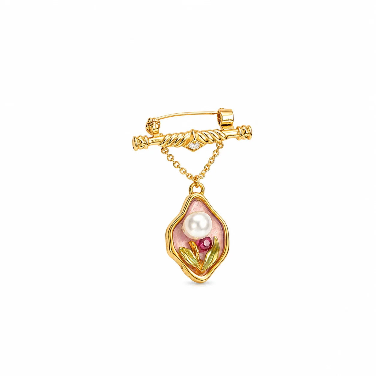 Fashion Trendy Baroque Pearl Hand-Painted Drip Glaze Pendent for Girls Vintage Jewelry for Women Ladies Wholesale China Factory
