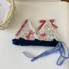 Fashion Luxurious Glitter Sparkle Head Band for Baby Girls Birthday Bowknot Sweet Hair Band for Kids Children Hair Accessories