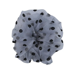 Hot Sale Women French Vintage Dots Chic Hair Ties Graceful Handmade Large in Stock Scrunchies for Ladies Office Use Accessories