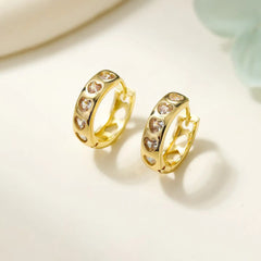 Simple Classic Minimalistic Hoop Earrings for Girls Elegant Dainty Glamorous Charms Jewellry for Women Ladies Accessories Chic
