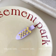 Sweet Cute Candy Color Hair Clips for Girls Bowknot Fashion Trendy Stylish Simple Haarspange for Women Ladies Hair Accessories