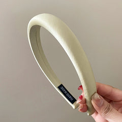 Solid Color Fashion Wide Lustrous Head Bands for Girls Chic Elegant Trendy Hair Band for Women Ladies Hair Accessories Graceful