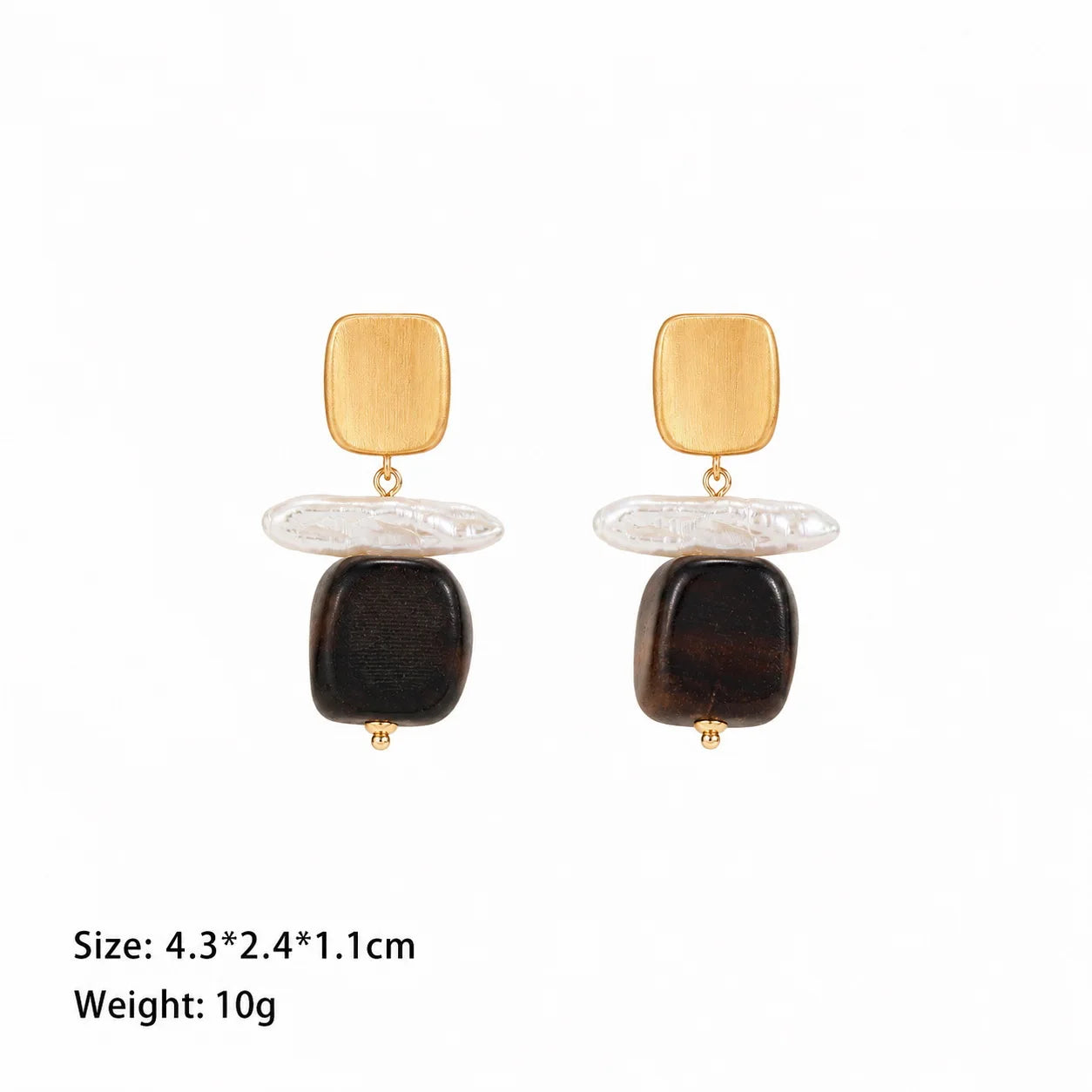 Fashion Elegant Simple S925 Silver Baroque Pearl Drop Earrings for Girls Natural Stone Jewelry for Women Ladies Wholesale Bulk