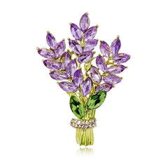 Fashion Glitter Rhinestone Flowers Floral Brooches for Girls Trendy Stylish Elegant Sweet Jewelry for Women Ladies Accessories