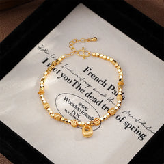 Fashion Copper 18K Gold Bracelets for Girls Crystal Lobster Clasp Jewelry for Women Ladies Wholesale China Manufacturer Bulk