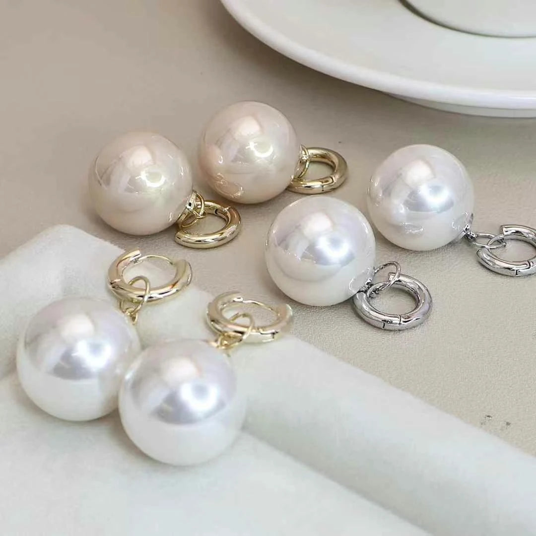 Ladies Hot Sale Imitation Pearl Small Drop Earring Fashion Elegant Charms Luxurious Wholesale Jewelry Accessories for Holiday