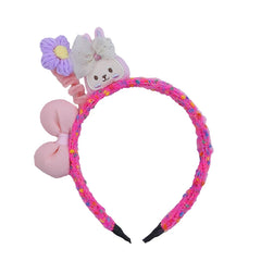 Chic Sweet Cute Rabbit Bowknot Headband Floral Hair Accessories for Baby Girls and Kids Fashion Stock