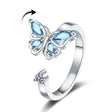 Blue / The opening is adjustable.