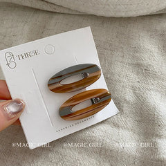 Elegant Cute Sweet Acetate Hair Clips for Girls Women Simple Minimalistic Alligators Hair Accessories Fashionable Trendy Carton