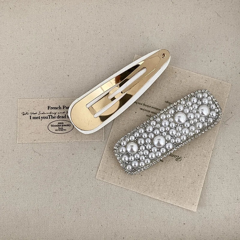 Luxurious Glitter Elegant Chic Hair Clips for Girls Stylish Sweet Snap Clips for Women Ladies Hair Accessories Chinese Supplier