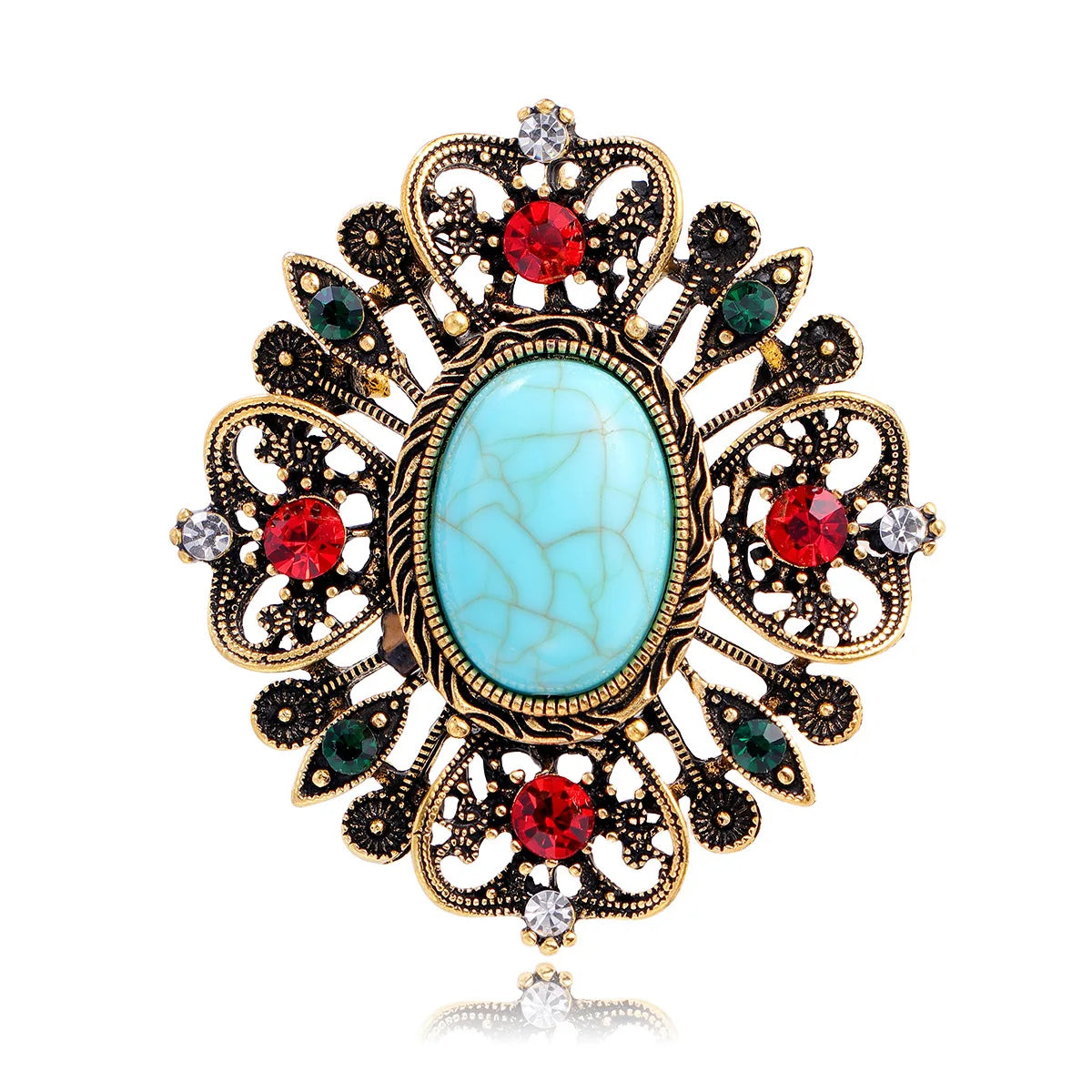 Fashion Vintage Elegant Retro Luxury Brooches for Girls Glamorous Charms Pins Jewelry for Women Ladies Accessories Wholesale