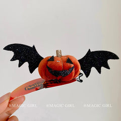 Cute Little Devil Pumpkin Ghost Hair Clip Funny Halloween Hair Accessories for Women Party Cosplay Festival Decoration Hairpins
