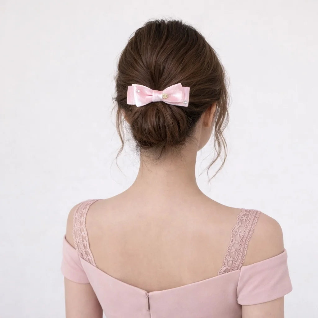 Fashion Bowknot Sweet Elegant Simple Hair Clips for Girls Chic Trendy Stylish Comb for Women Ladies Hair Accessories in Stock