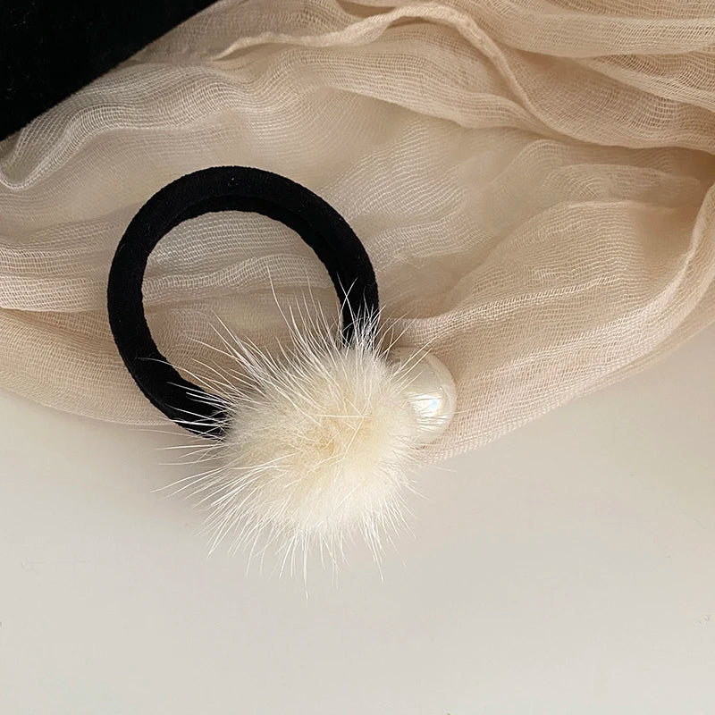 Trendy Imitation Pearl Fairy Hair Clips for Girls Sweet Cute Elegant Alligators Scrunchies for Women Ladies Hair Accessories