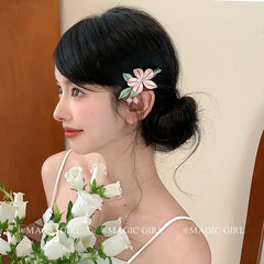 Brand New Vintage Chinese Style Flower Hair Clips for Girls Sweet Fashion Trendy Haarspange for Women Ladies Hair Accessories