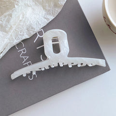 Simple Elegant Lustrous Solid Color Hair Claw Clips for Girls Sweet Minimalistic Stylish Haarspange for Women Hair Accessories