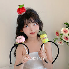 Sweet Creative Design Kids Fruits Headbands Alligator Clips Hairpins Accessories Sets Children's Fashion Stock Hairbands