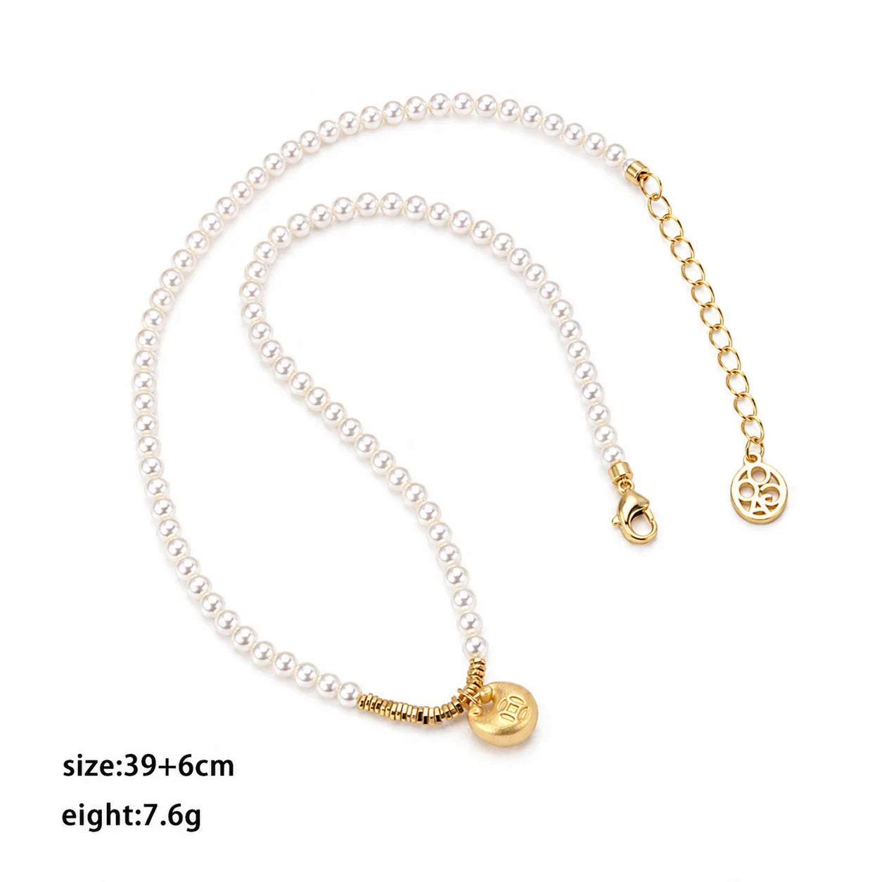Fashion Simple Classic Minimalistic Glass Pearl Necklaces for Girls Trendy Stylish Jewelry for Women Ladies Wholesale Bulk